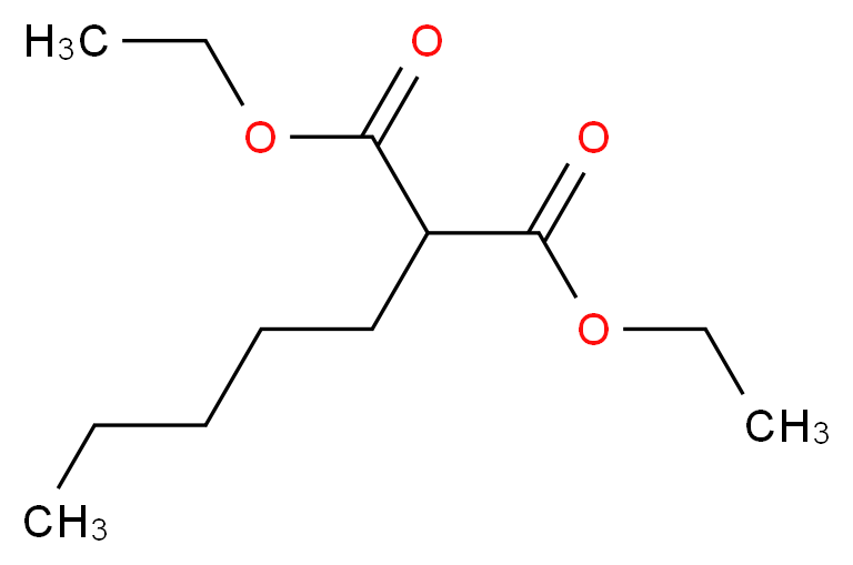 1,3-diethyl 2-pentylpropanedioate_分子结构_CAS_6065-59-4
