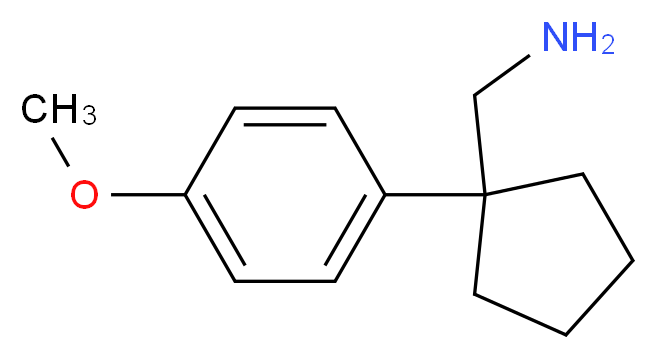 [1-(4-methoxyphenyl)cyclopentyl]methanamine_分子结构_CAS_23528-54-3