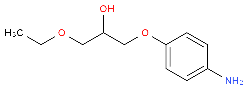 1-(4-aminophenoxy)-3-ethoxypropan-2-ol_分子结构_CAS_94056-98-1