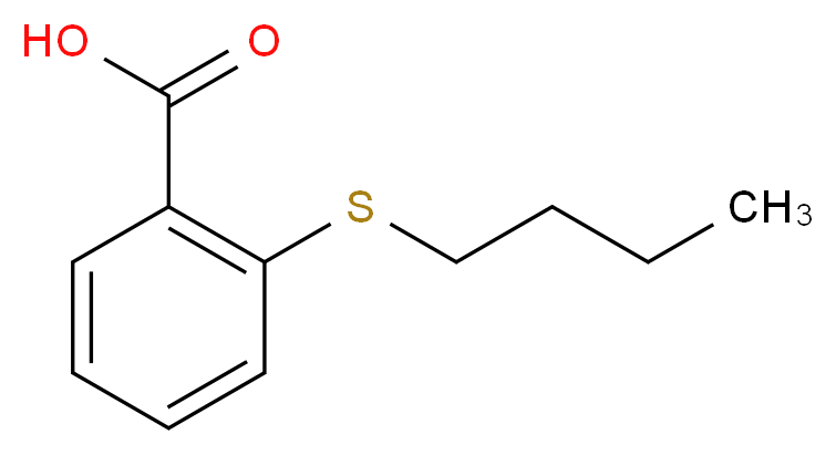 2-(Butylthio)benzoic acid_分子结构_CAS_)