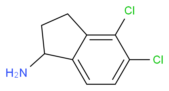 4,5-DICHLORO-2,3-DIHYDRO-1H-INDEN-1-AMINE_分子结构_CAS_67236-34-4)