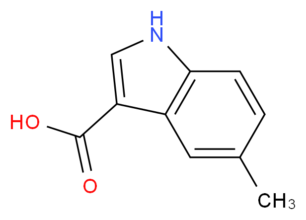 5-methyl-1H-indole-3-carboxylic acid_分子结构_CAS_)