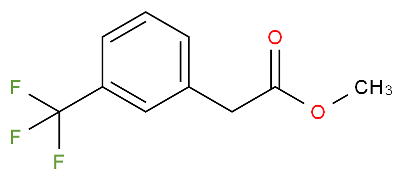 Methyl 2-[3-(trifluoromethyl)phenyl]acetate_分子结构_CAS_62451-84-7)