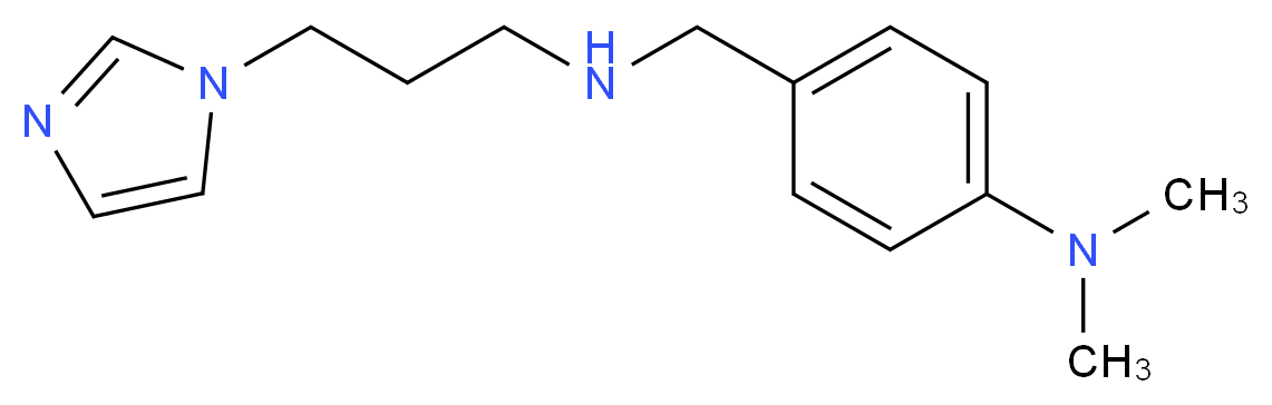 {4-[(3-Imidazol-1-yl-propylamino)-methyl]-phenyl}-dimethyl-amine_分子结构_CAS_)