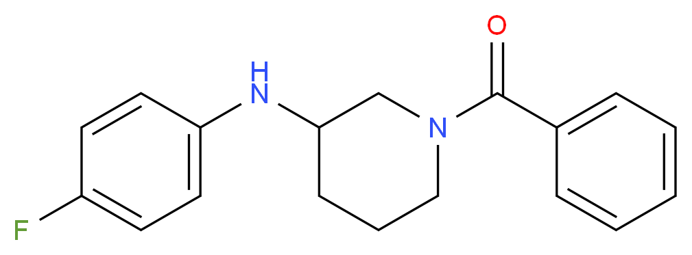 1-benzoyl-N-(4-fluorophenyl)-3-piperidinamine_分子结构_CAS_)