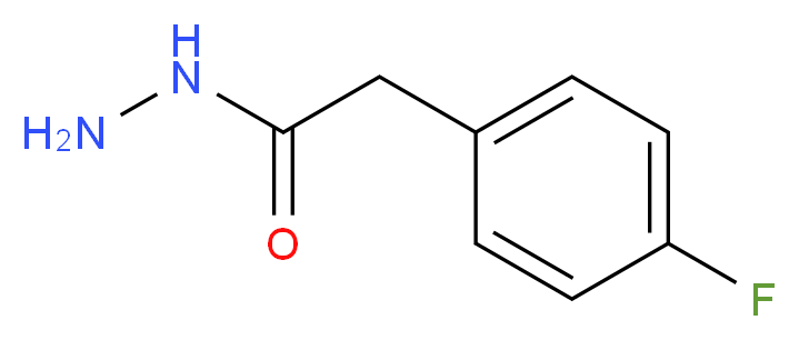 2-(4-fluorophenyl)acetohydrazide_分子结构_CAS_34547-28-9