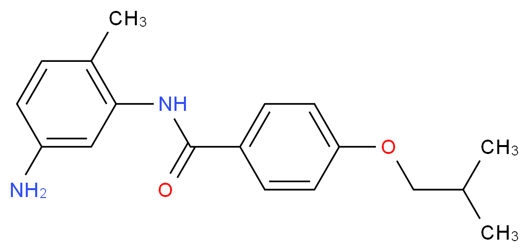 N-(5-Amino-2-methylphenyl)-4-isobutoxybenzamide_分子结构_CAS_)