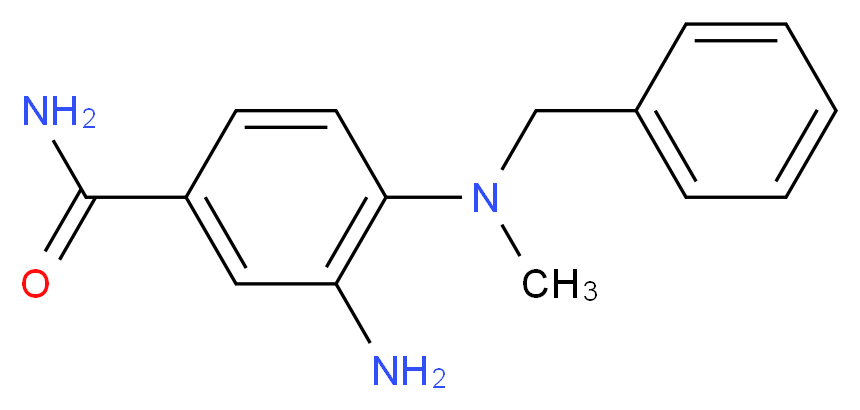 3-amino-4-(benzyl(methyl)amino)benzamide_分子结构_CAS_)