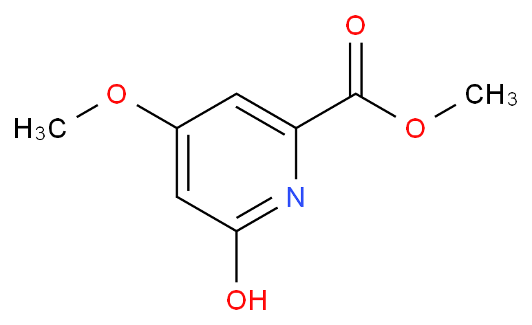 methyl 6-hydroxy-4-methoxypicolinate_分子结构_CAS_1060805-21-1)