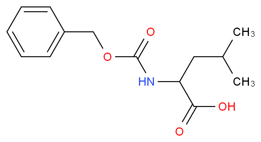 CARBOBENZOXY-DL-LEUCINE_分子结构_CAS_2018-66-8)