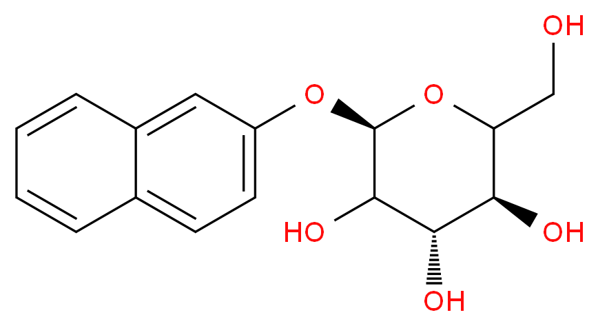 (3S,4S,6R)-2-(hydroxymethyl)-6-(naphthalen-2-yloxy)oxane-3,4,5-triol_分子结构_CAS_25320-79-0