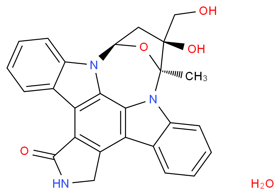 CEP-701 hydrate_分子结构_CAS_111358-88-4(anhydrous))