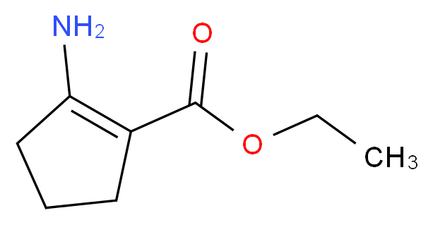 ETHYL 2-AMINO-1-CYCLOPENTENE-1-CARBOXYLATE_分子结构_CAS_7149-18-0)