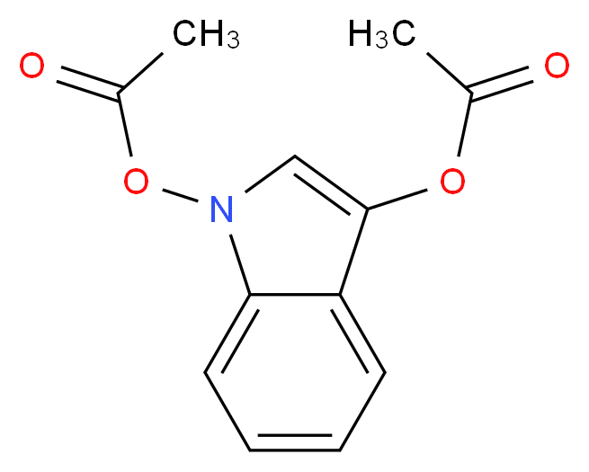 1-(acetyloxy)-1H-indol-3-yl acetate_分子结构_CAS_16800-67-2