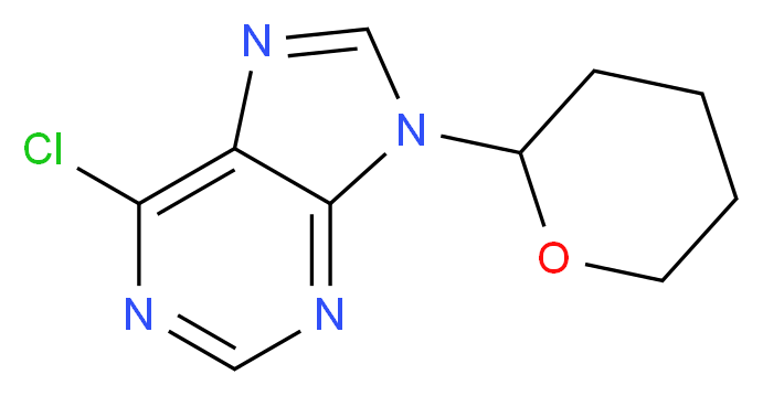 6-CHLORO-9-(TETRAHYDRO-2-PYRANYL)-PURINE_分子结构_CAS_7306-68-5)