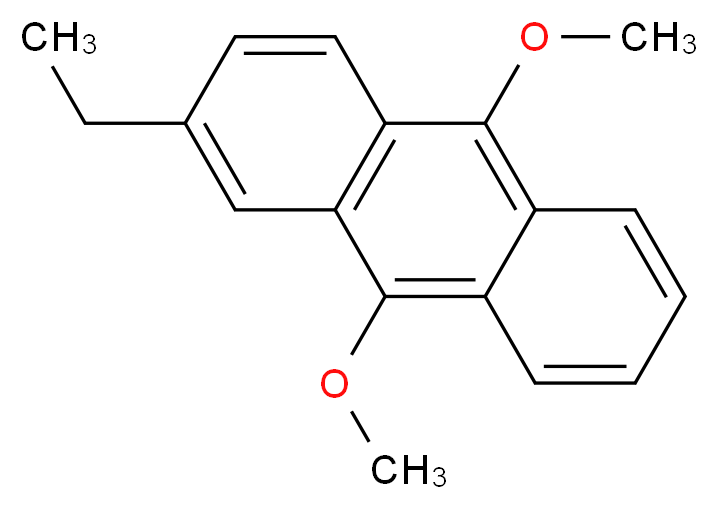 2-乙基-9,10-二甲氧基蒽_分子结构_CAS_26708-04-3)