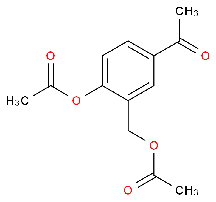 [5-acetyl-2-(acetyloxy)phenyl]methyl acetate_分子结构_CAS_24085-04-1