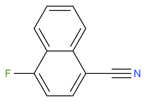 4-fluoronaphthalene-1-carbonitrile_分子结构_CAS_13916-99-9