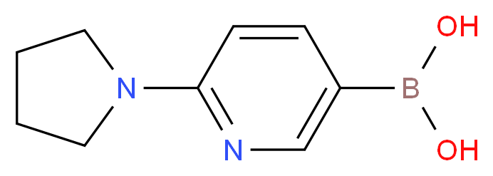 [6-(pyrrolidin-1-yl)pyridin-3-yl]boronic acid_分子结构_CAS_1150114-75-2