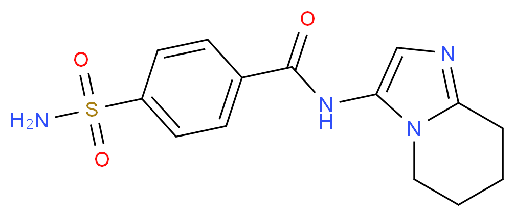 4-(aminosulfonyl)-N-(5,6,7,8-tetrahydroimidazo[1,2-a]pyridin-3-yl)benzamide_分子结构_CAS_)