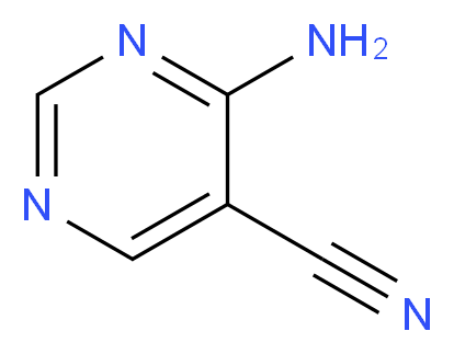 4-aminopyrimidine-5-carbonitrile_分子结构_CAS_16357-69-0