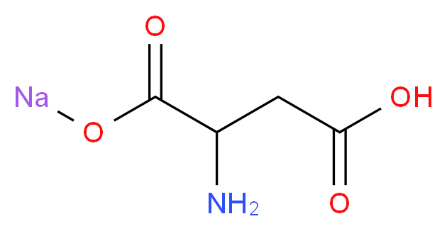 3-amino-4-oxo-4-(sodiooxy)butanoic acid_分子结构_CAS_31871-95-1