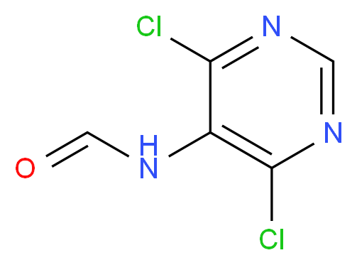 N-(4,6-dichloropyrimidin-5-yl)formamide_分子结构_CAS_123240-66-4