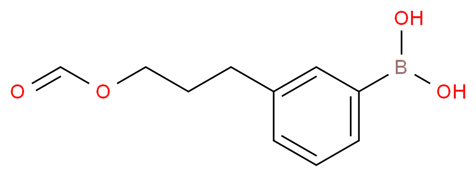 {3-[3-(formyloxy)propyl]phenyl}boronic acid_分子结构_CAS_850568-78-4