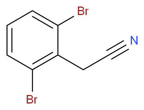 2-(2,6-Dibromophenyl)acetonitrile_分子结构_CAS_67197-53-9)