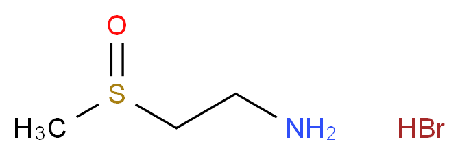 [2-(Methylsulfinyl)ethyl]amine hydrobromide_分子结构_CAS_)