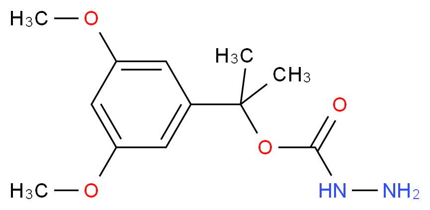 {[2-(3,5-dimethoxyphenyl)propan-2-yl]oxy}carbohydrazide_分子结构_CAS_39508-00-4
