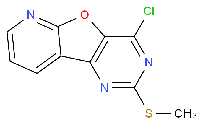 4-Chloro-2-(methylsulfanyl)pyrido[3',2':4,5]furo-[3,2-d]pyrimidine_分子结构_CAS_)