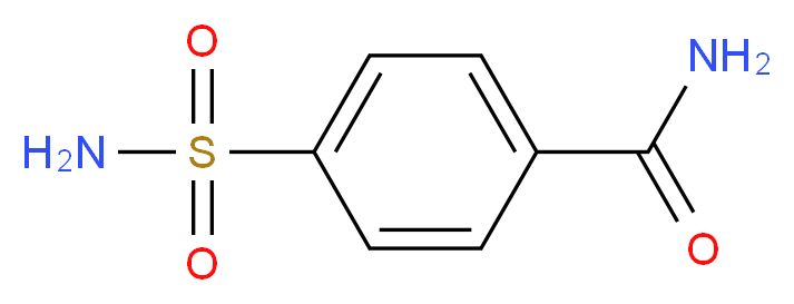 4-sulfamoylbenzamide_分子结构_CAS_6306-24-7