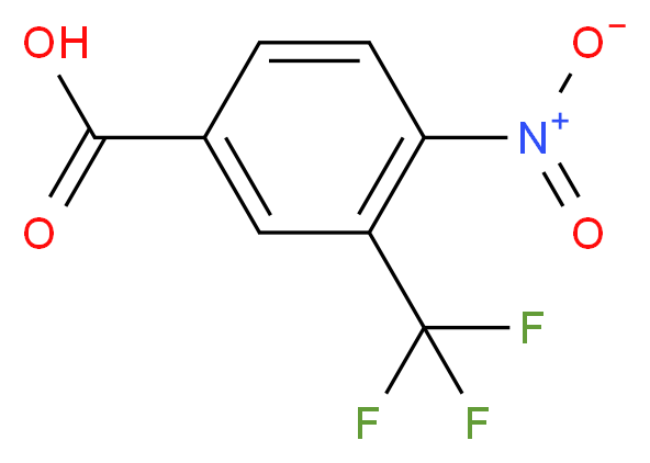 4-硝基-3-(三氟甲基)苯甲酸_分子结构_CAS_320-38-7)