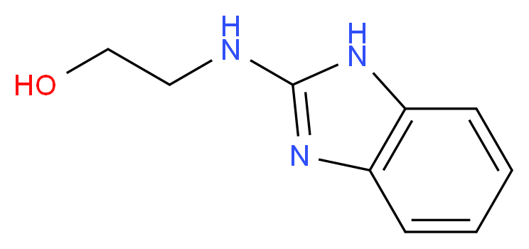 2-(2-苯并咪唑基氨基)-1-乙醇_分子结构_CAS_57262-38-1)