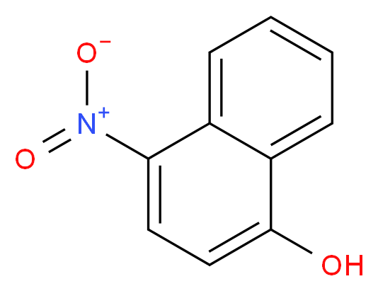 4-Nitro-1-naphthol_分子结构_CAS_605-62-9)