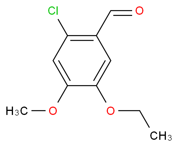 2-chloro-5-ethoxy-4-methoxybenzaldehyde_分子结构_CAS_827595-34-6)