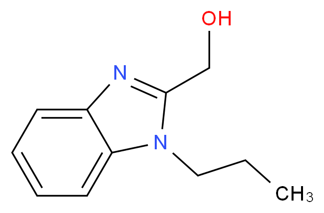 (1-Propyl-1H-benzimidazol-2-yl)methanol_分子结构_CAS_332899-55-5)