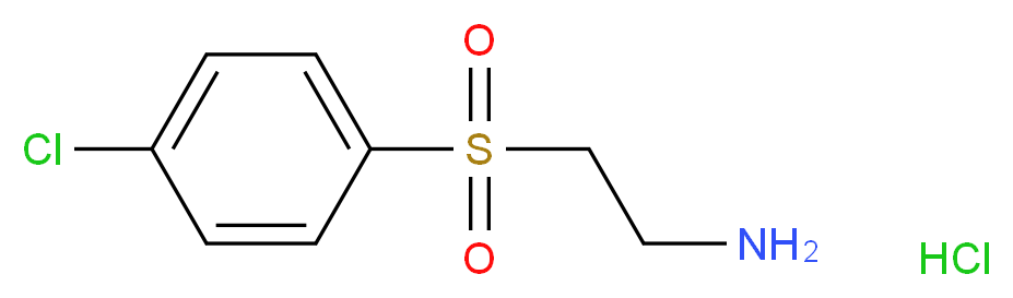 {2-[(4-Chlorophenyl)sulfonyl]ethyl}amine hydrochloride_分子结构_CAS_)