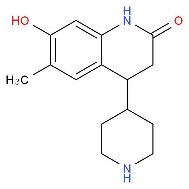 7-hydroxy-6-methyl-4-piperidin-4-yl-3,4-dihydroquinolin-2(1H)-one_分子结构_CAS_)