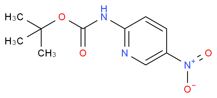 tert-butyl N-(5-nitropyridin-2-yl)carbamate_分子结构_CAS_161117-88-0