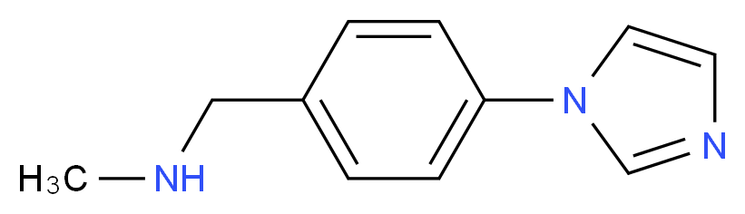 N-[4-(1H-imidazol-1-yl)benzyl]-N-methylamine_分子结构_CAS_179873-45-1)