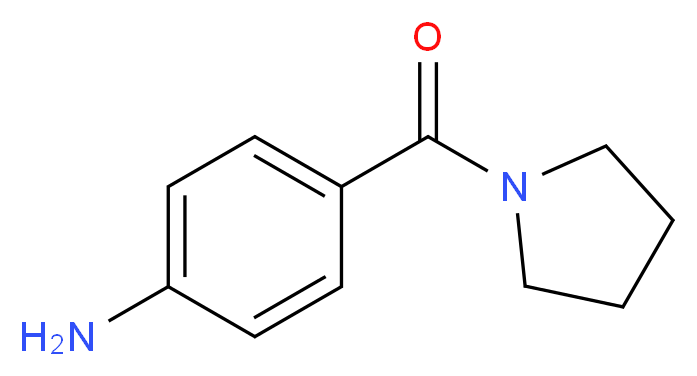 4-(pyrrolidine-1-carbonyl)aniline_分子结构_CAS_56302-41-1