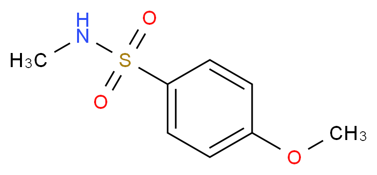 4-methoxy-N-methylbenzene-1-sulfonamide_分子结构_CAS_7010-86-8