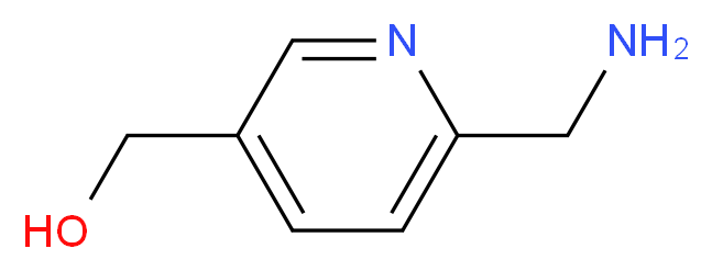 [6-(aminomethyl)pyridin-3-yl]methanol_分子结构_CAS_496945-97-2
