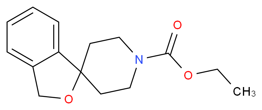 ethyl 3H-spiro[2-benzofuran-1,4'-piperidine]-1'-carboxylate_分子结构_CAS_42191-83-3