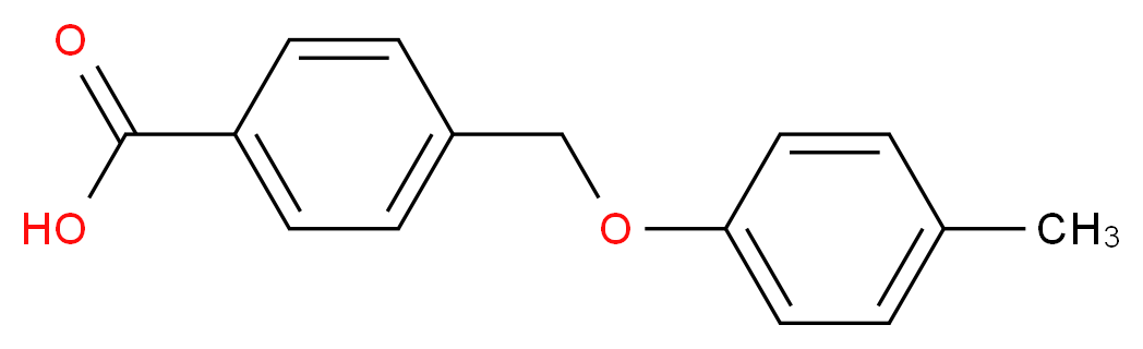4-(4-methylphenoxymethyl)benzoic acid_分子结构_CAS_88382-46-1