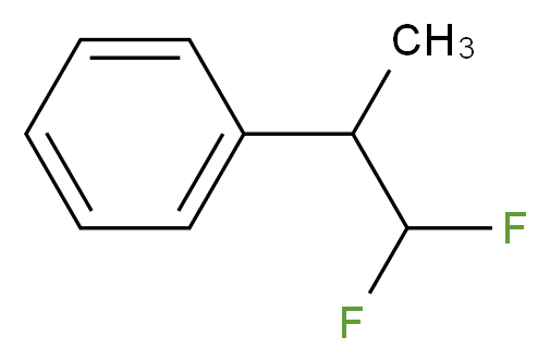 (1,1-difluoropropan-2-yl)benzene_分子结构_CAS_57514-09-7