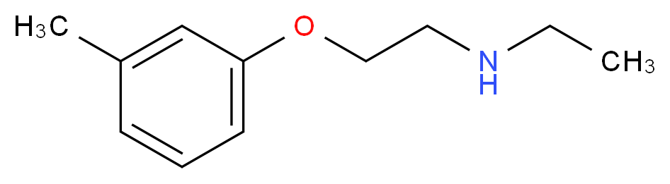 ethyl[2-(3-methylphenoxy)ethyl]amine_分子结构_CAS_915924-03-7