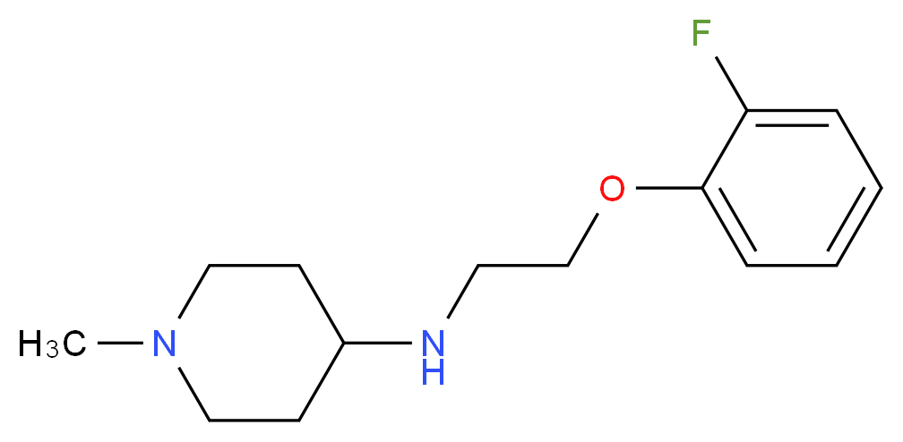 N-[2-(2-fluorophenoxy)ethyl]-1-methylpiperidin-4-amine_分子结构_CAS_)